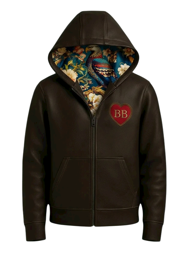 BB SPOKE — The Heart Guardian Leather Hoodie