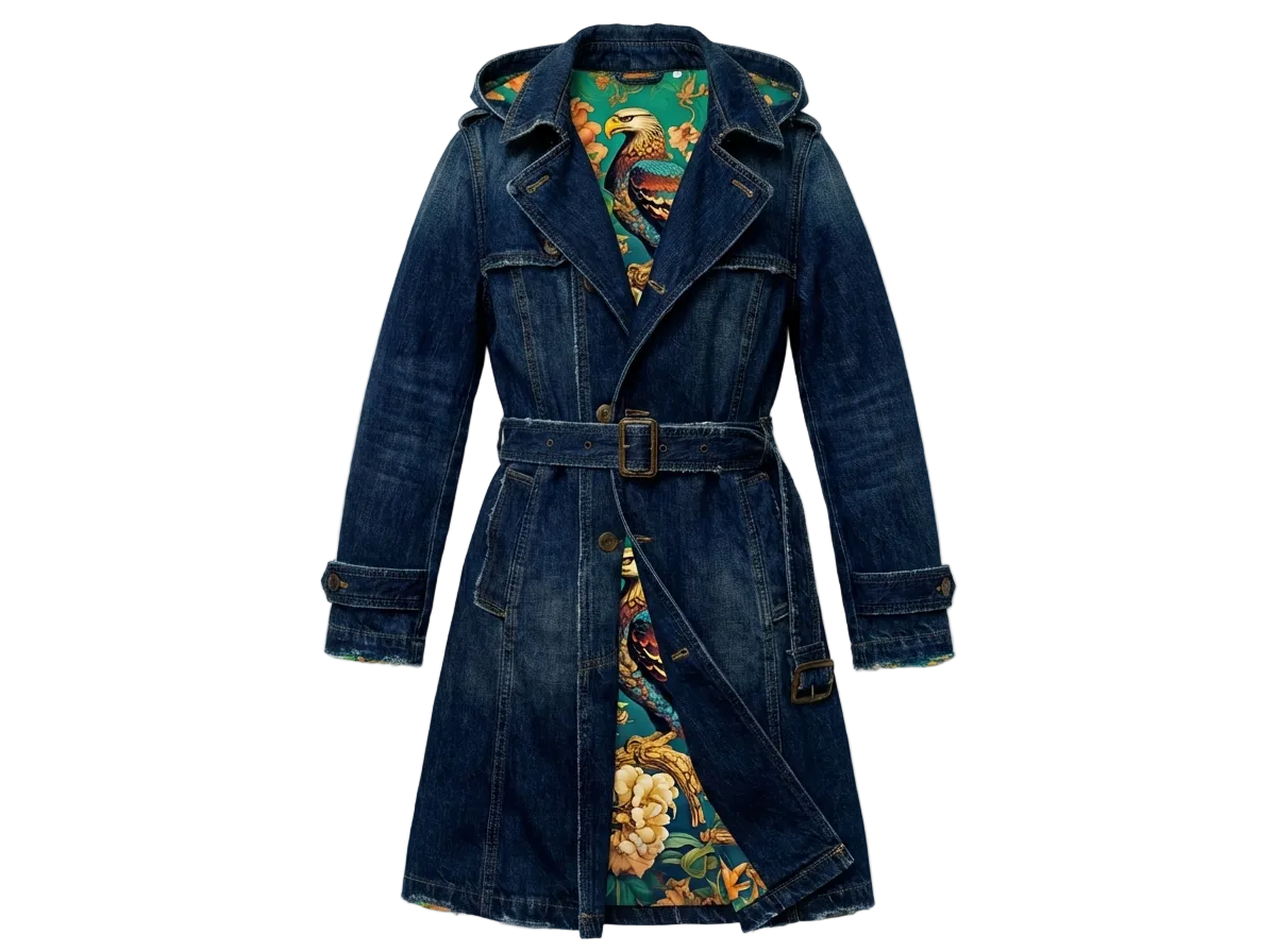 The Diamond Life Denim Hood Duster