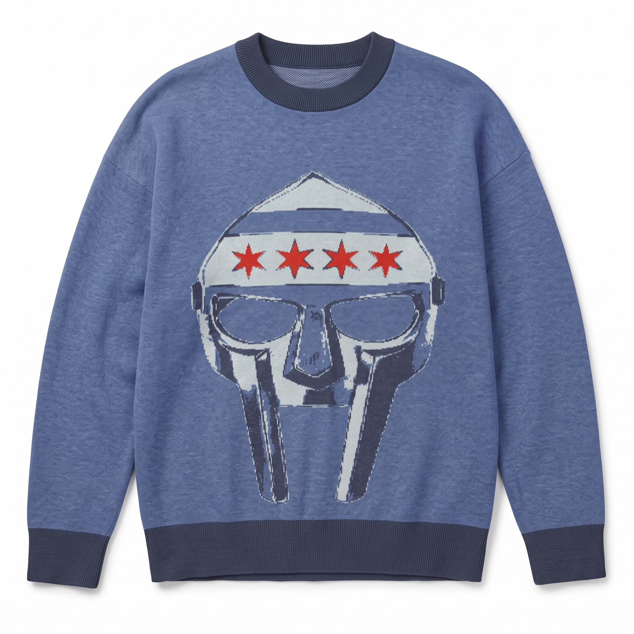 312 DOOM Relaxed fit knitted crew neck sweater